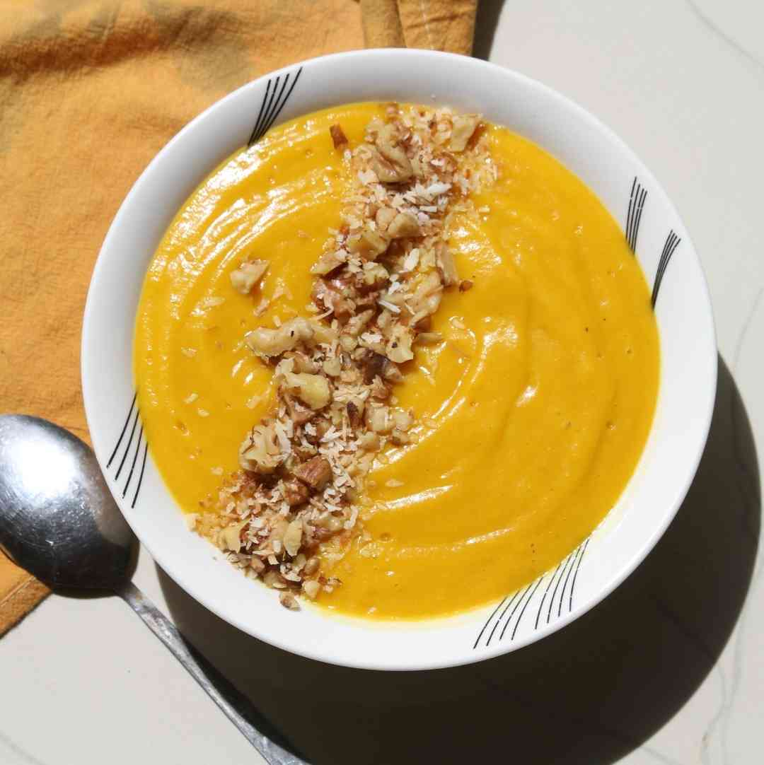 Soothing Butternut Squash Carrot Coconut Soup